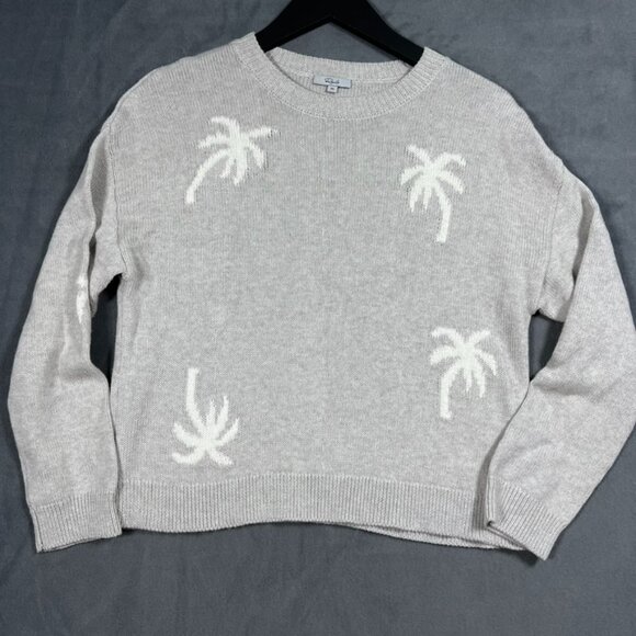 Rails Perci Sweater in Heather Grey Palms XS $198 - Picture 1 of 5